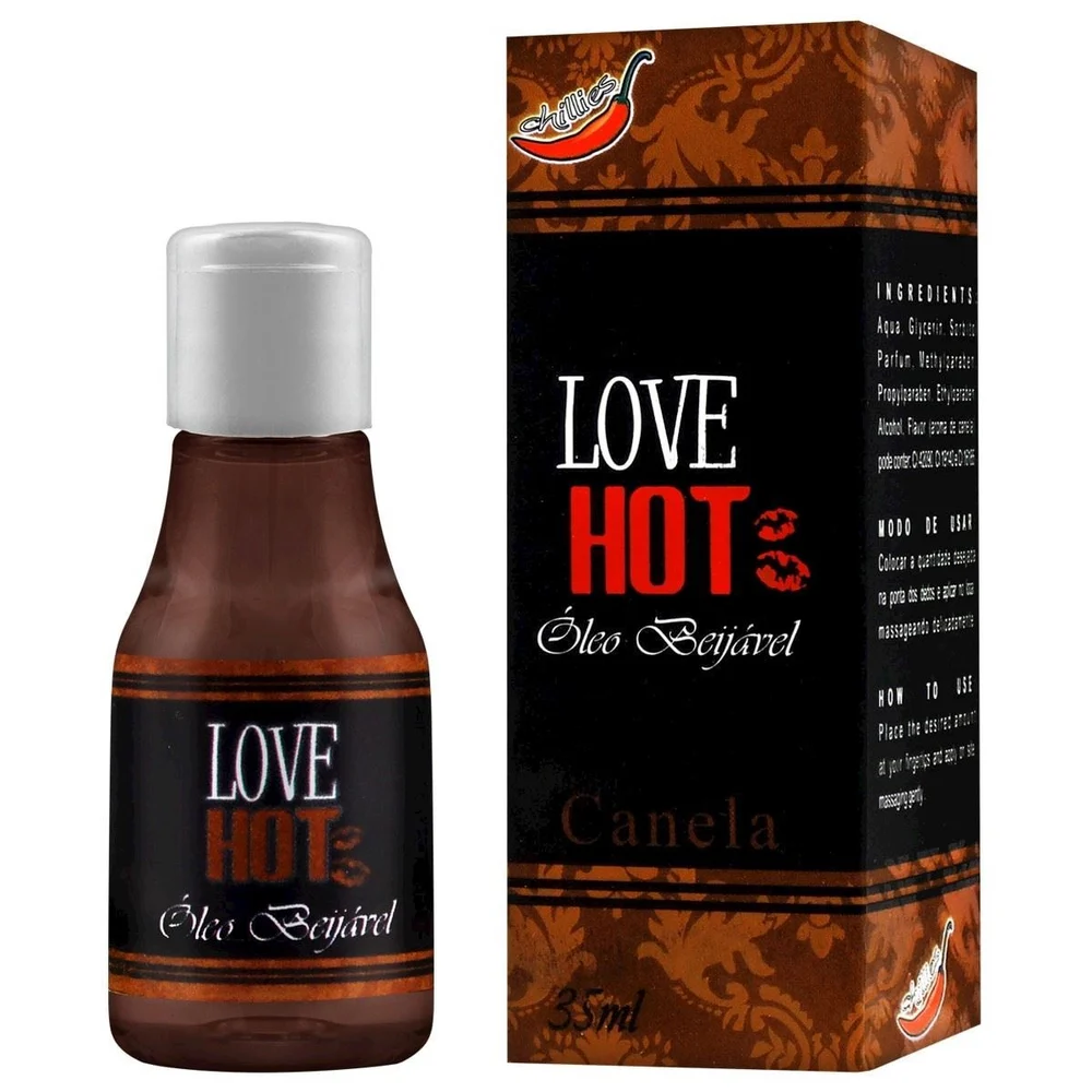 LOVE OLEO BEIJAVEL DE SENSAÇÃO 35ML CHILLIES Love É um óleo lubrificante, hidratante e um delicioso excitante beijável, recomendado para as preliminares, tendo um ótimo sabor, deixando sua noite maravilhosa, pois suas sensações vão te enlouquecer de praze LOVE OLEO BEIJAVEL DE SENSAÇÃO 35ML CHILLIES