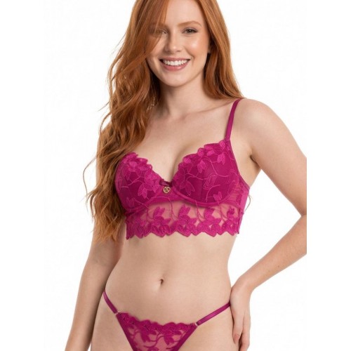 CONJUNTO TENTAÇÃO LUXO MARSALA 1525