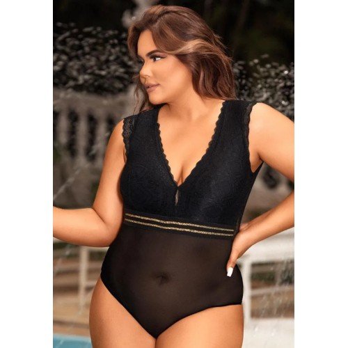 BODY COM BOJO E DETALHE EM RENDA BRANCO 7014