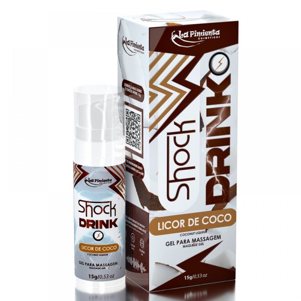SHOCK DRINK GEL EXCITANTE COM VIBRAÇÃO 15G O VIBRADOR LÍQUIDO EXCITANTE DE ALTA POTÊNCIA SHOCK DRINK DA LA PIMIENTA é um poderoso facilitador de orgasmo, perfeito para aqueles que buscam intensificar as relações com diversas sensações. SHOCK DRINK GEL EXCITANTE COM VIBRAÇÃO 15G