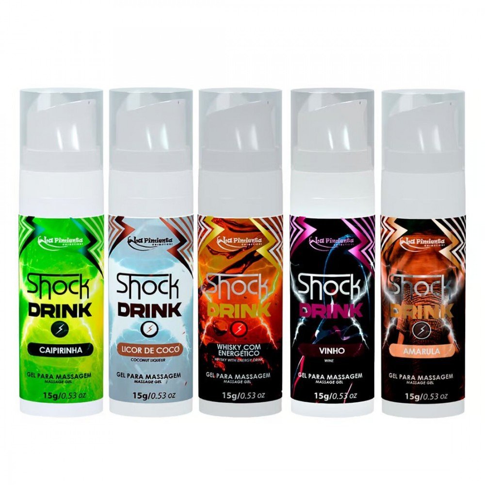 SHOCK DRINK GEL EXCITANTE COM VIBRAÇÃO 15G O VIBRADOR LÍQUIDO EXCITANTE DE ALTA POTÊNCIA SHOCK DRINK DA LA PIMIENTA é um poderoso facilitador de orgasmo, perfeito para aqueles que buscam intensificar as relações com diversas sensações. SHOCK DRINK GEL EXCITANTE COM VIBRAÇÃO 15G