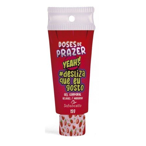 DESLIZA QUE EU GOSTO GEL BEIJAVEL DOSES DE PRAZER 15G SOFISTICATTO