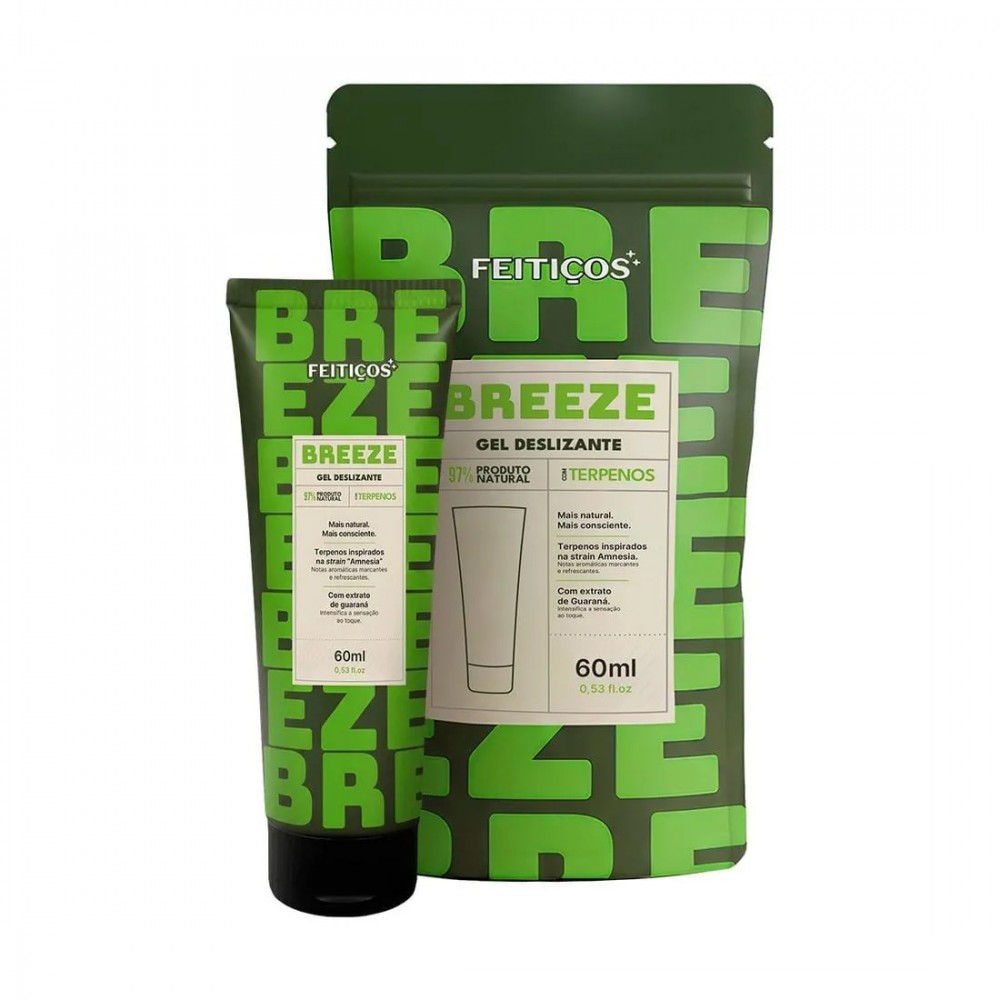 BREEZE GEL DESLIZANTE VASODILATADOR COM TERPENOS 60ML