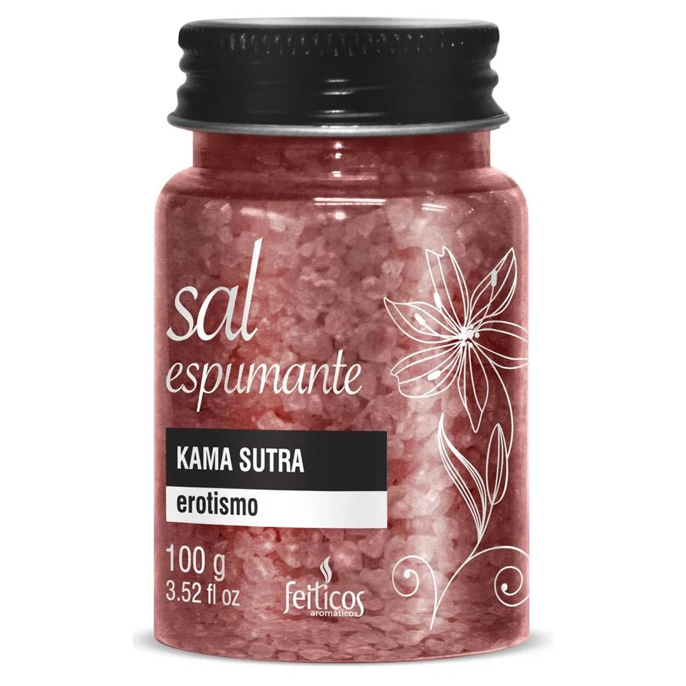 SAL ESPUMANTE 100GRS FEITIÇOS Sais Espumantes, foi elaborada com matérias-primas selecionadas especialmente para proporcionar limpeza, hidratação e bem-estar. SAL ESPUMANTE 100GRS FEITIÇOS