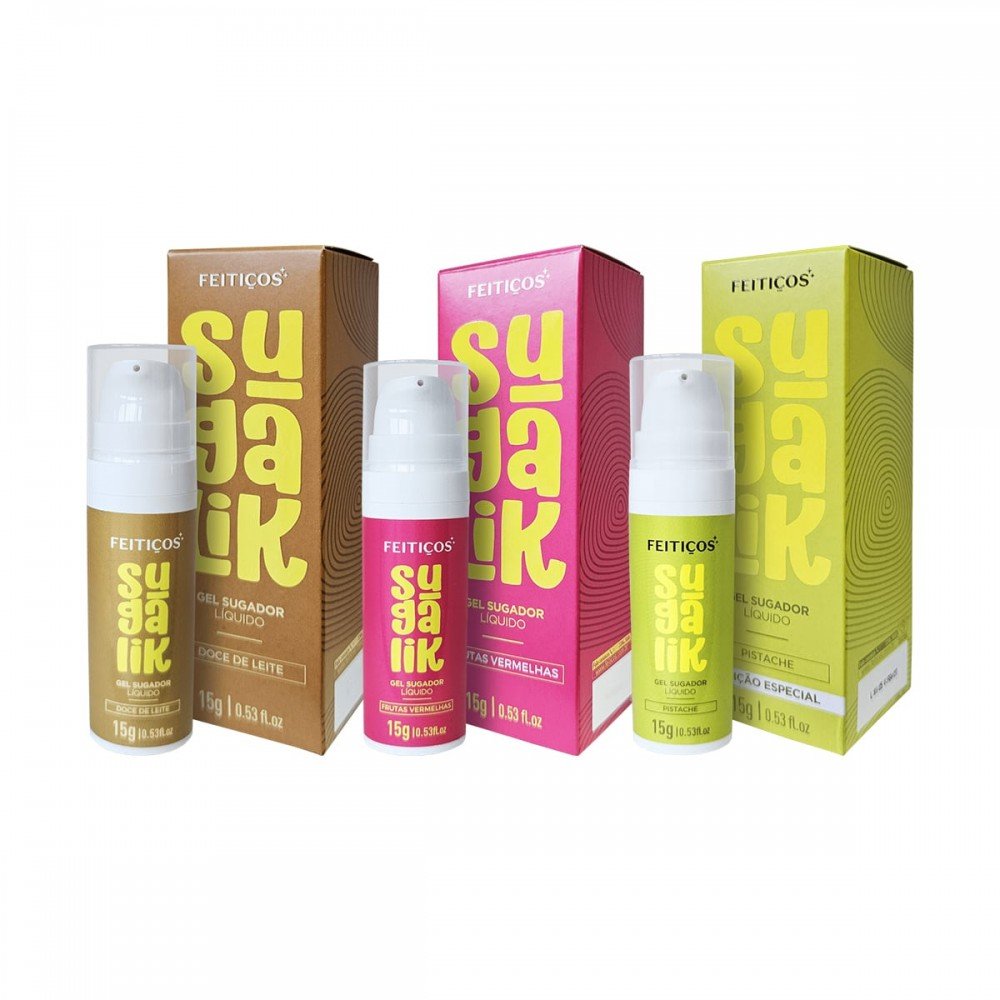 SUGALIK GEL SUGADOR 15G O Sugalik da Feitiços Aromáticos é um produto inovador no mercado de comestíveis eróticos. SUGALIK GEL SUGADOR 15G