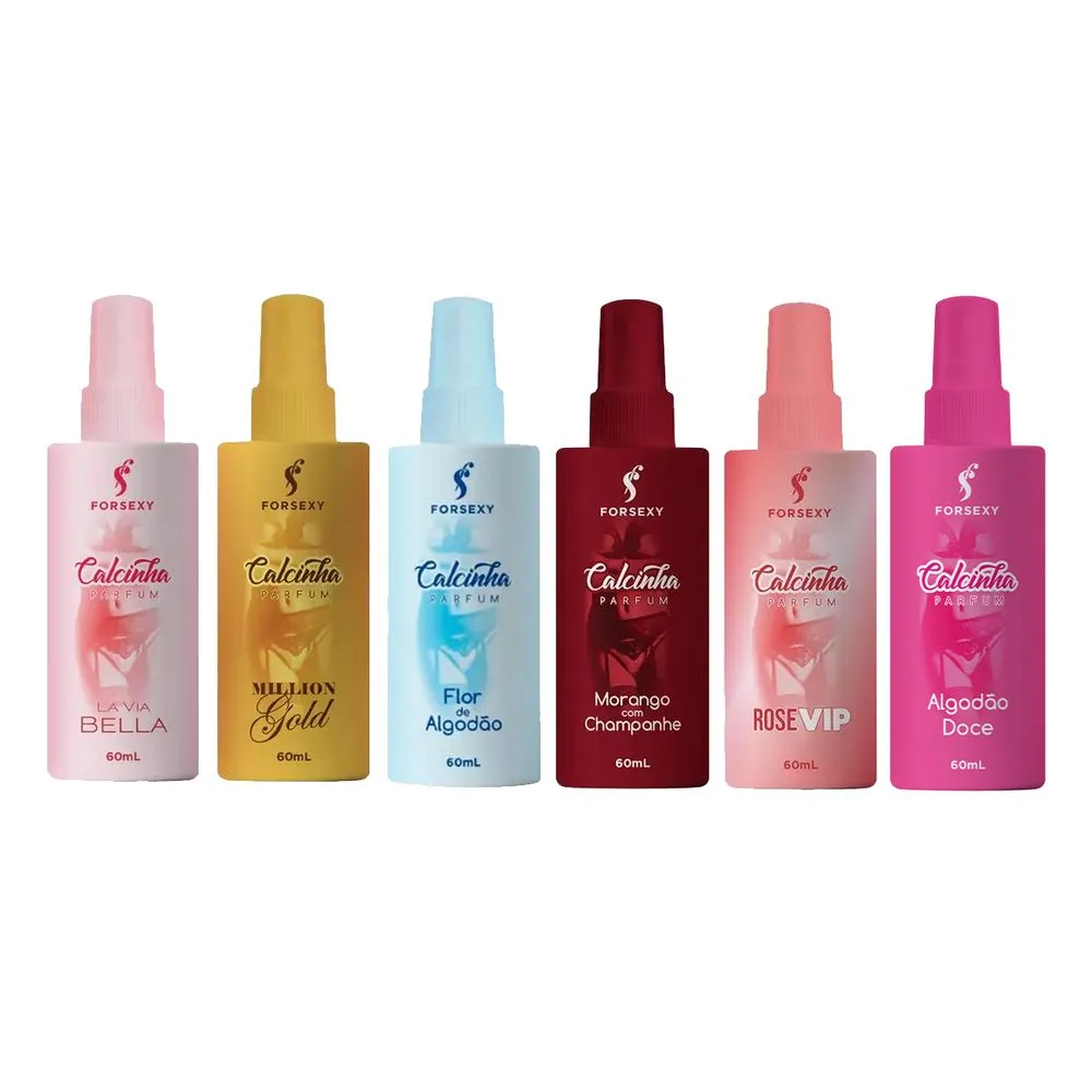 PERFUME DE CALCINHA FORSEXY 60ML Se o seu objetivo é ser reconhecida como uma mulher que está sempre cheirosa, o Parfum Calcinha foi feito para você. PERFUME DE CALCINHA FORSEXY 60ML