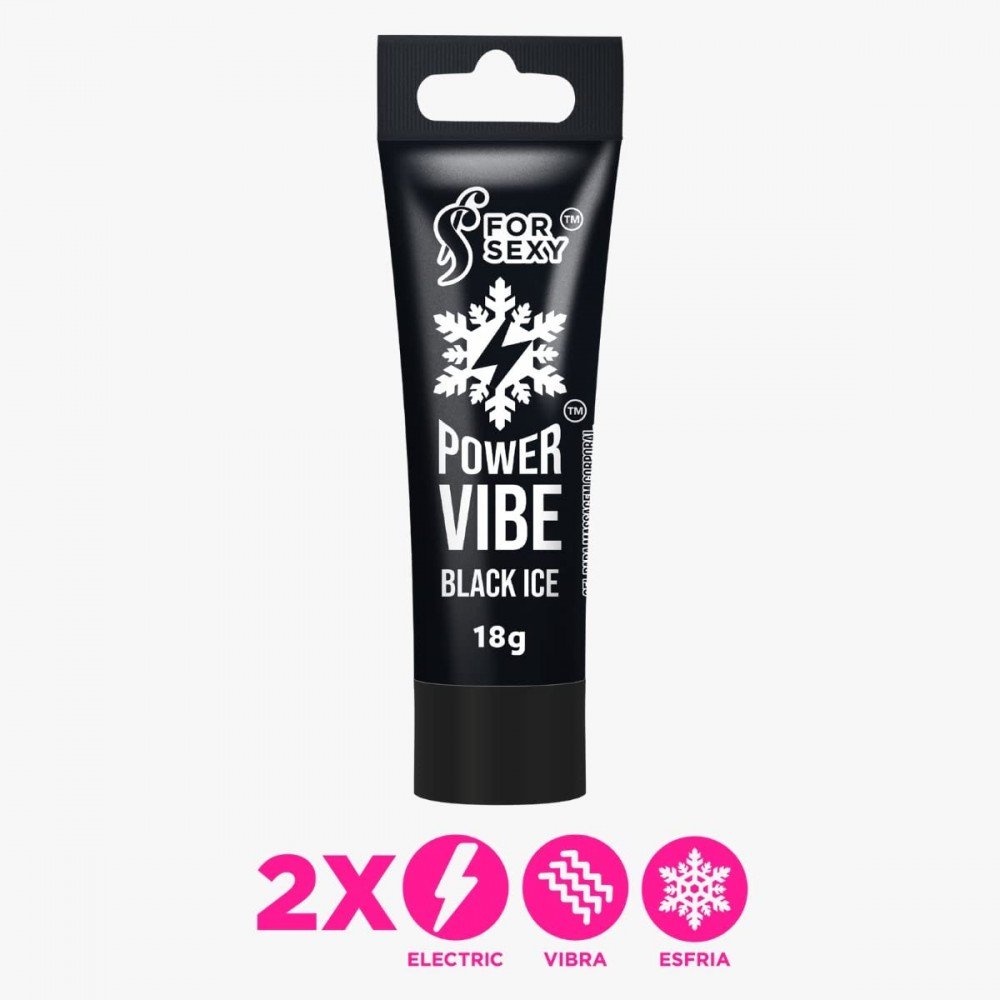 POWER VIBE BLACK GEL EXCITANTE 18GRS Pensado especialmente para os parceiros que adoram um friozinho, o creme para massagem Power Vibe traz aquela deliciosa sensação congelante. POWER VIBE BLACK GEL EXCITANTE 18GRS