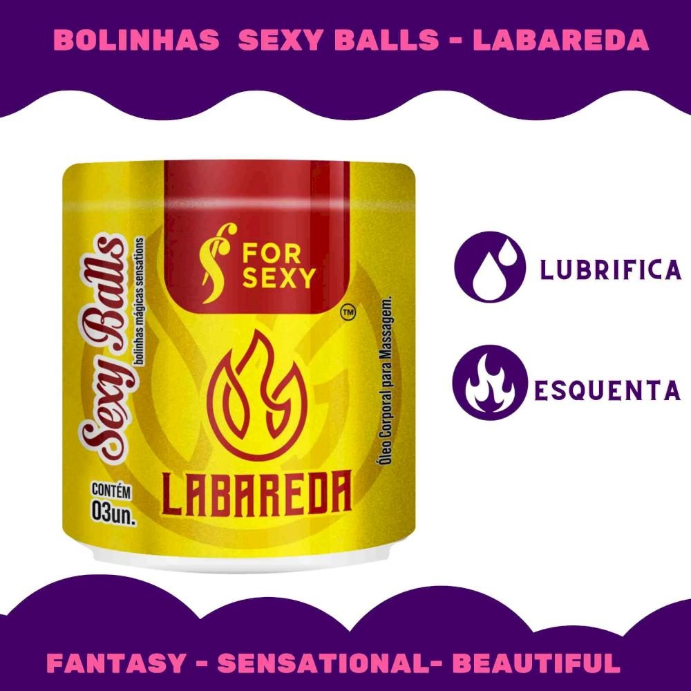 SEXY BALLS LABAREDA COM 3 UNIDADES FOR SEXY