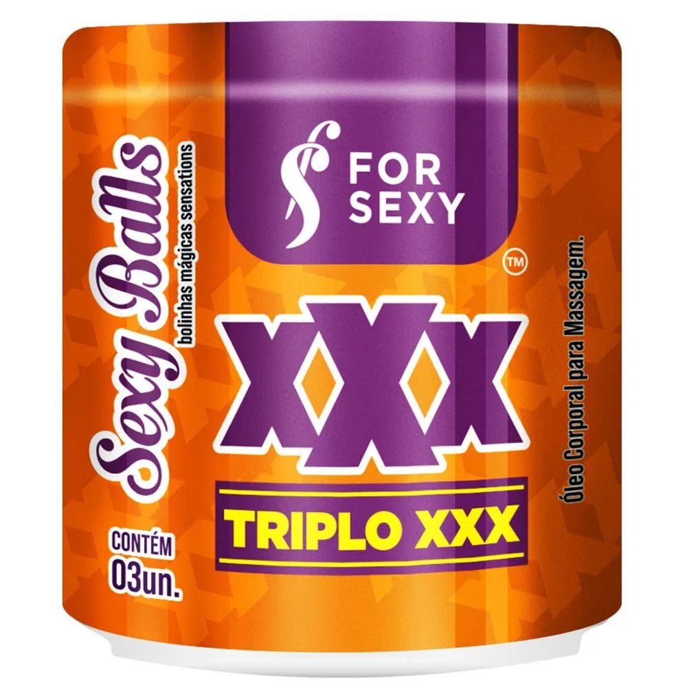 SEXY BALLS TRIPLO X BOLINHA COM 3UND FORSEXY Triplo Xxx Sexy Ball Funcional 03 Unidades For Sexy são bolinhas contendo óleos com tripla funcionalidade, foram desenvolvidas para provocar novas sensações durante a prática do ato sexual, não é comestível, fu SEXY BALLS TRIPLO X BOLINHA COM 3UND FORSEXY