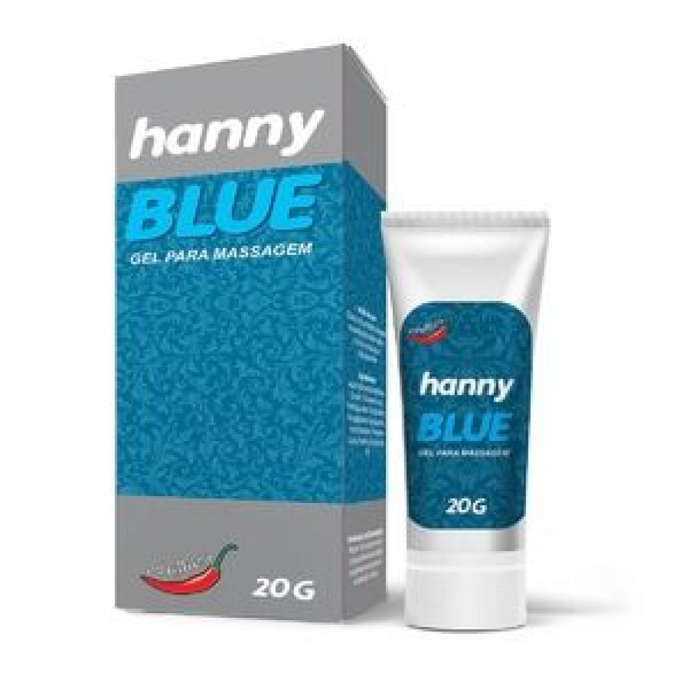 Hanny Blue 20g Gel que lubrifica, reduz a sensibilidade, facilita a penetração anal diminuindo o desconforto e tornando a relação muito mais prazeirosa. Hanny Blue 20g