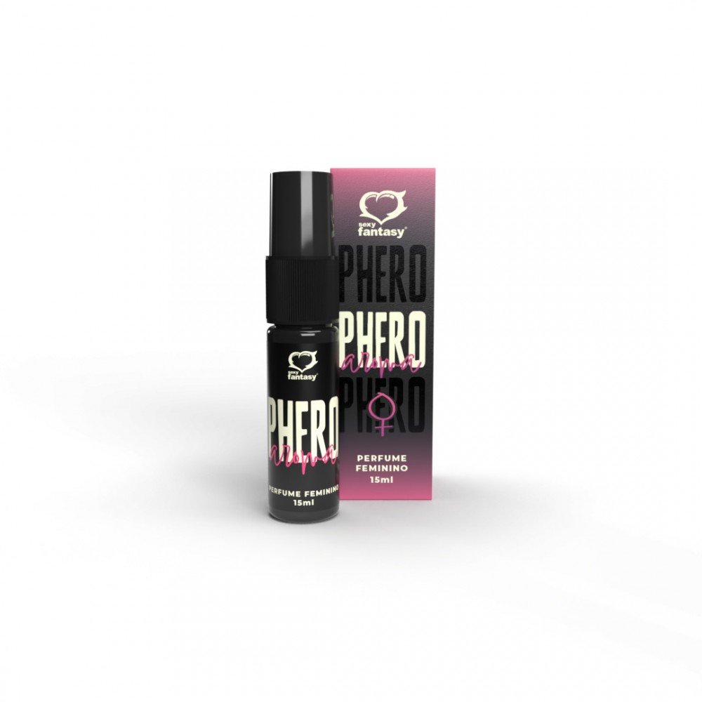 PERFUME PHERO AROMA FEMININO 15ML Liberte o seu poder de atração com Phero Aroma, o Perfume Feminino da Sexy Fantasy, feito para quem deseja provocar os sentidos e aumentar a atração. PERFUME PHERO AROMA FEMININO 15ML