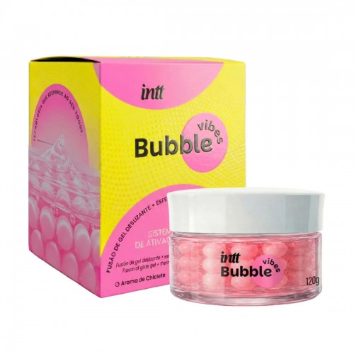 BUBBLE VIBES 3 EM 1 LUBRIFICANTE E EXITANTE COM ESFERAS E JAMBU 120G