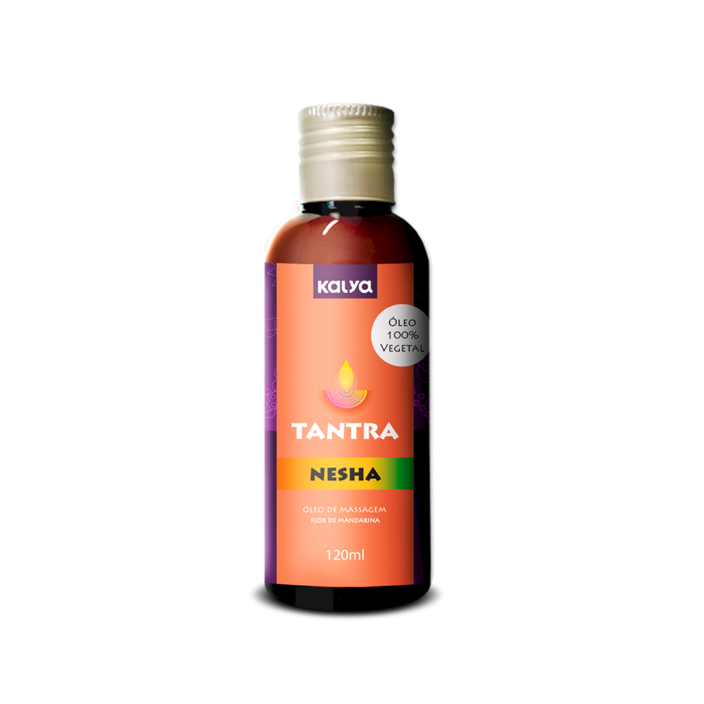 LINHA TANTRA 120ML ÓLEO MASSAGEM 100% VEGETAL IDEAL PARA MASSAGEM,PRINCIPALMENTE A TÂNTRICA 120mlTantra é o único óleo 100% vegetal no mercado sensualO que é a massagem tântrica? LINHA TANTRA 120ML
