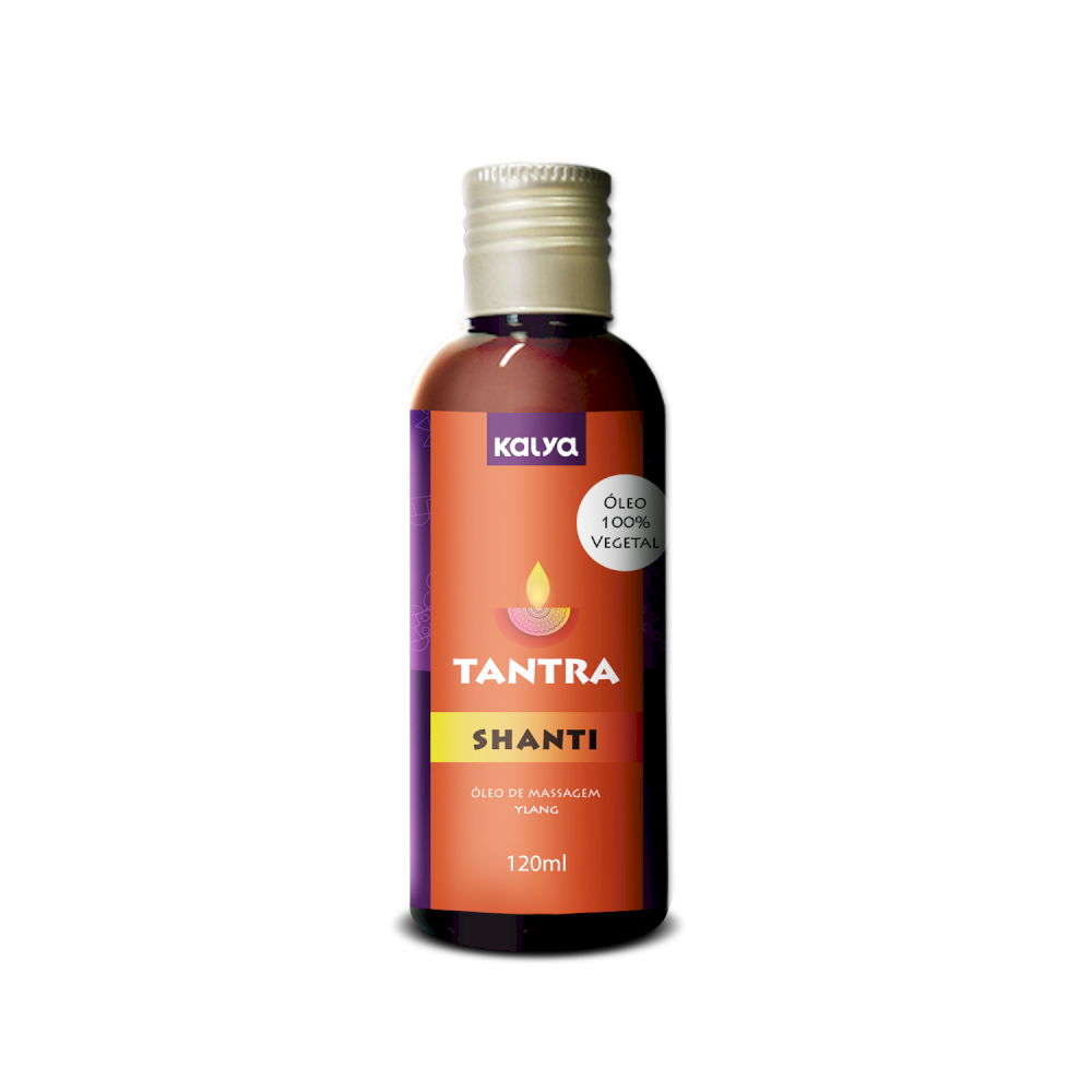 LINHA TANTRA 120ML ÓLEO MASSAGEM 100% VEGETAL IDEAL PARA MASSAGEM,PRINCIPALMENTE A TÂNTRICA 120mlTantra é o único óleo 100% vegetal no mercado sensualO que é a massagem tântrica? LINHA TANTRA 120ML