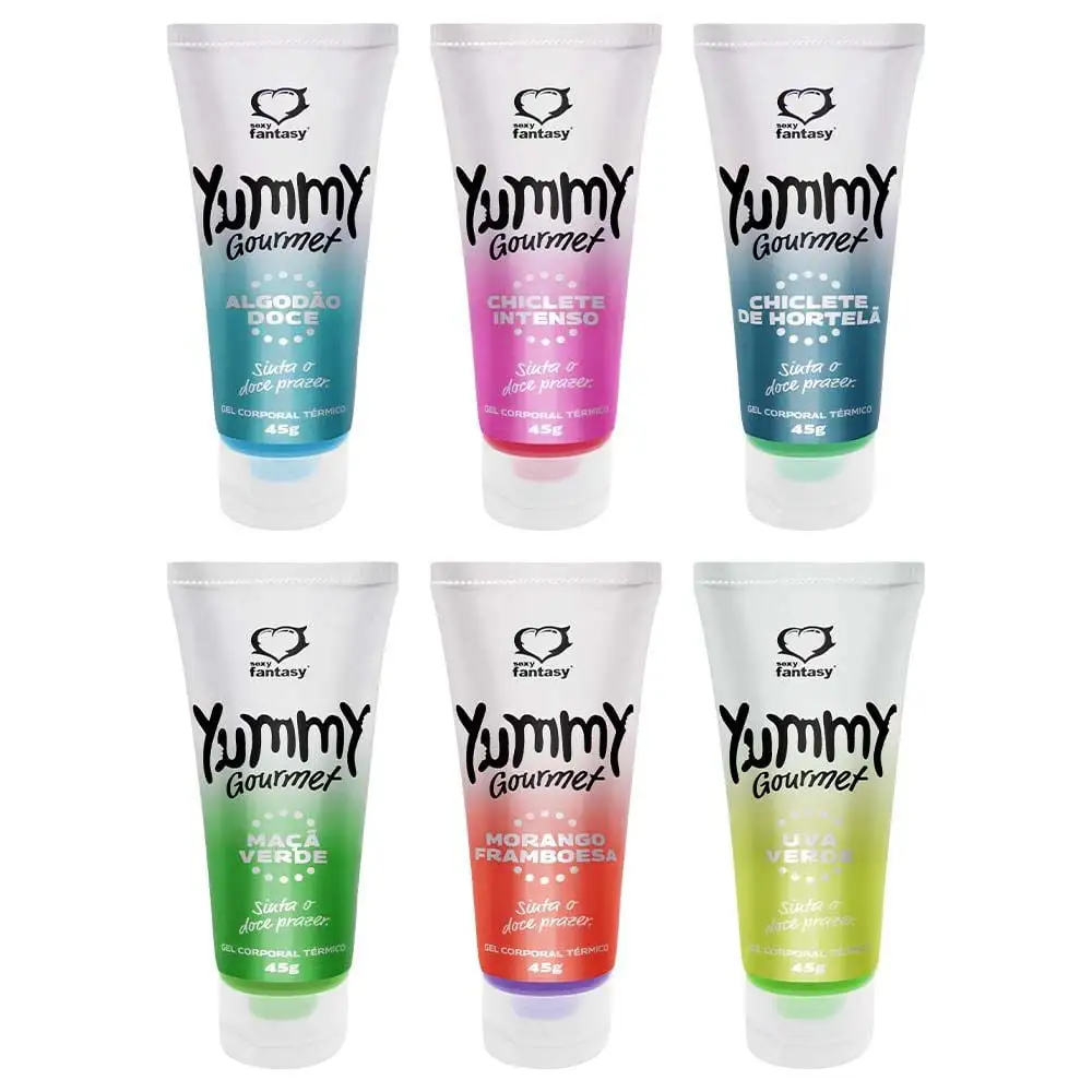 YUMMY GOURMET GEL TERMICO HOT 45GR O Yummy Gourmet Gel Térmico Hot é um gel corporal térmico beijável com uma poderosa ação de aquecimento e uma grande variedade de sabores que proporciona uma experiência sensorial revolucionária e extremamente prazerosa. YUMMY GOURMET GEL TERMICO HOT 45GR