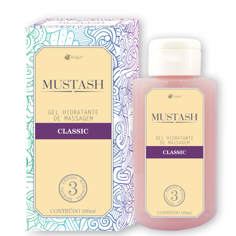 MUSTASH GEL CLASSIC LUBRIFICANTE A BASE DE AGUA AFRODISIACO 100ML Gel com excelente poder de deslizamento e lubrificante corporal. MUSTASH GEL CLASSIC LUBRIFICANTE A BASE DE AGUA AFRODISIACO 100ML