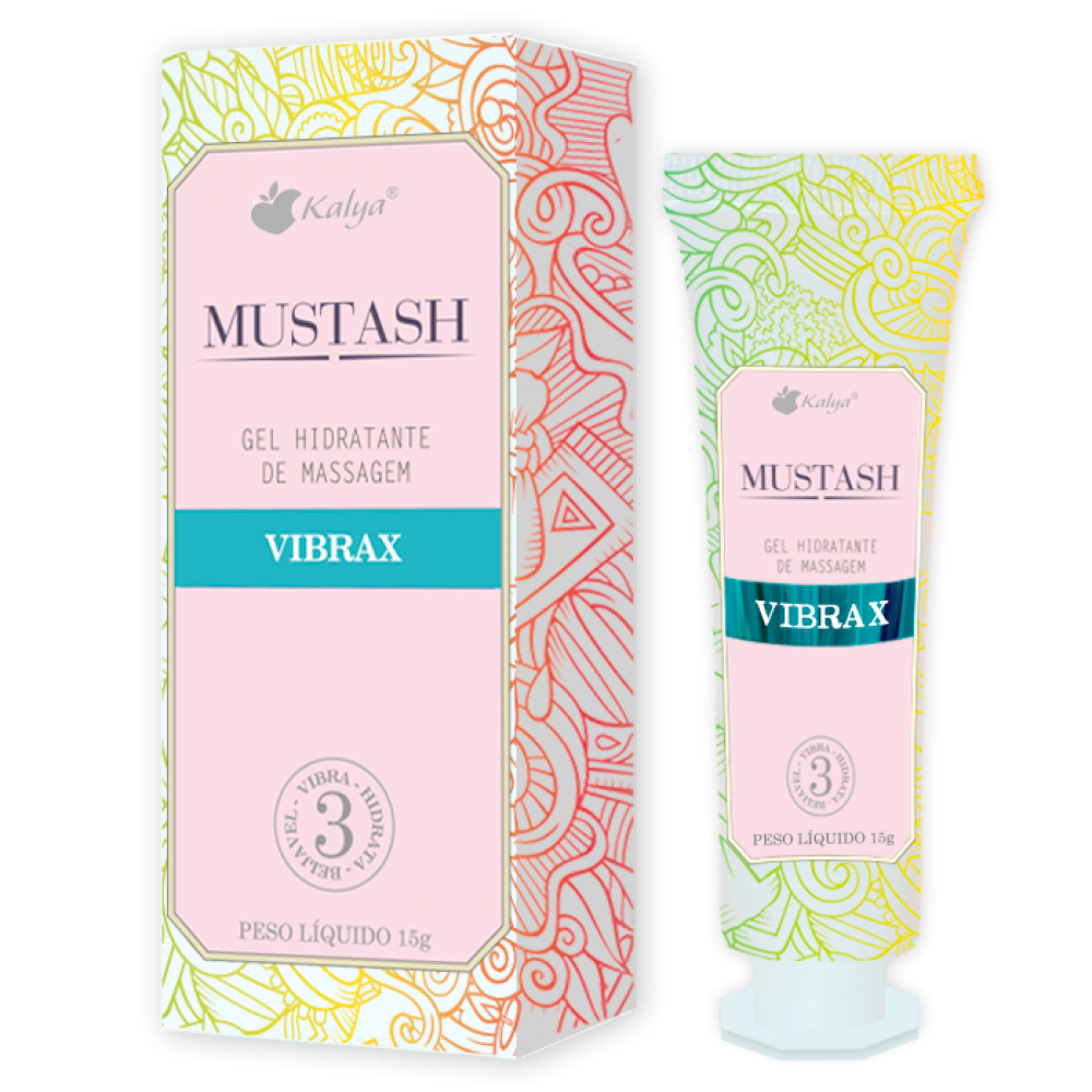 MUSTASH VIBRAX GEL BEIJAVEL ESTIMULADOR DE ORGASMO 15G KALYA Mustash Vibrax tem formulação exclusiva de fabricação. MUSTASH VIBRAX GEL BEIJAVEL ESTIMULADOR DE ORGASMO 15G KALYA