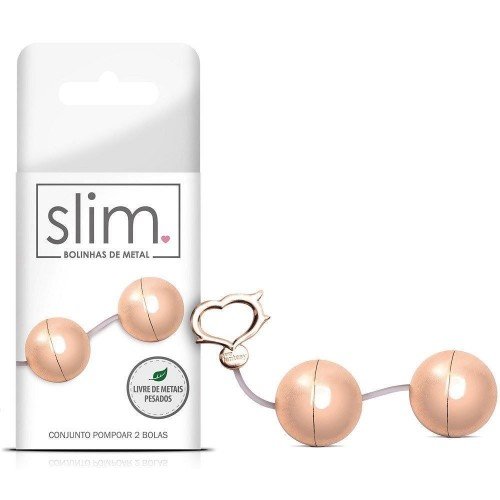 CONJUNTO DE POMPOAR 2 BOLAS EM METAL LINHA SLIM