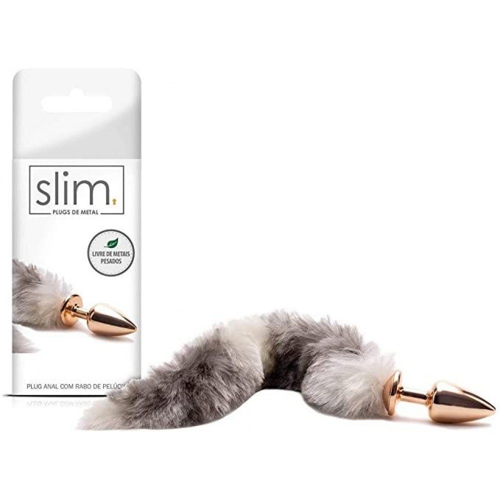 PLUG RABO CURTO EM METAL LINHA SLIM Os plugs anais da Linha Slim foram desenvolvidos para homens e mulheres que buscam produtos de extrema qualidade e bom gosto. PLUG RABO CURTO EM METAL LINHA SLIM