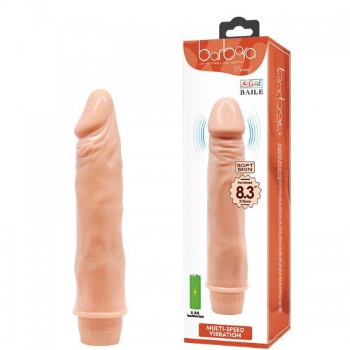 Prótese BARBARA REALISTICO COM GLANDE SALIENTE E VEIAS 21,5 x 4,0cm 6987