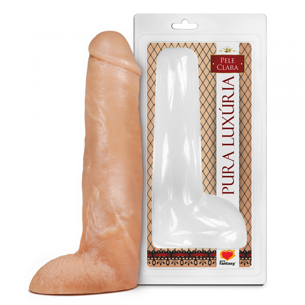 PENIS REALISTICO COM ESCROTO 27X5,5CM SEXY FANTASY