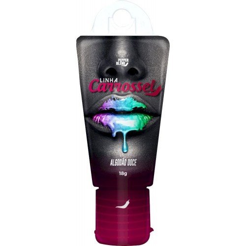CARROSSEL GEL LUBRIFICANTE COMESTÍVEL COM EFEITO GLITER 18G