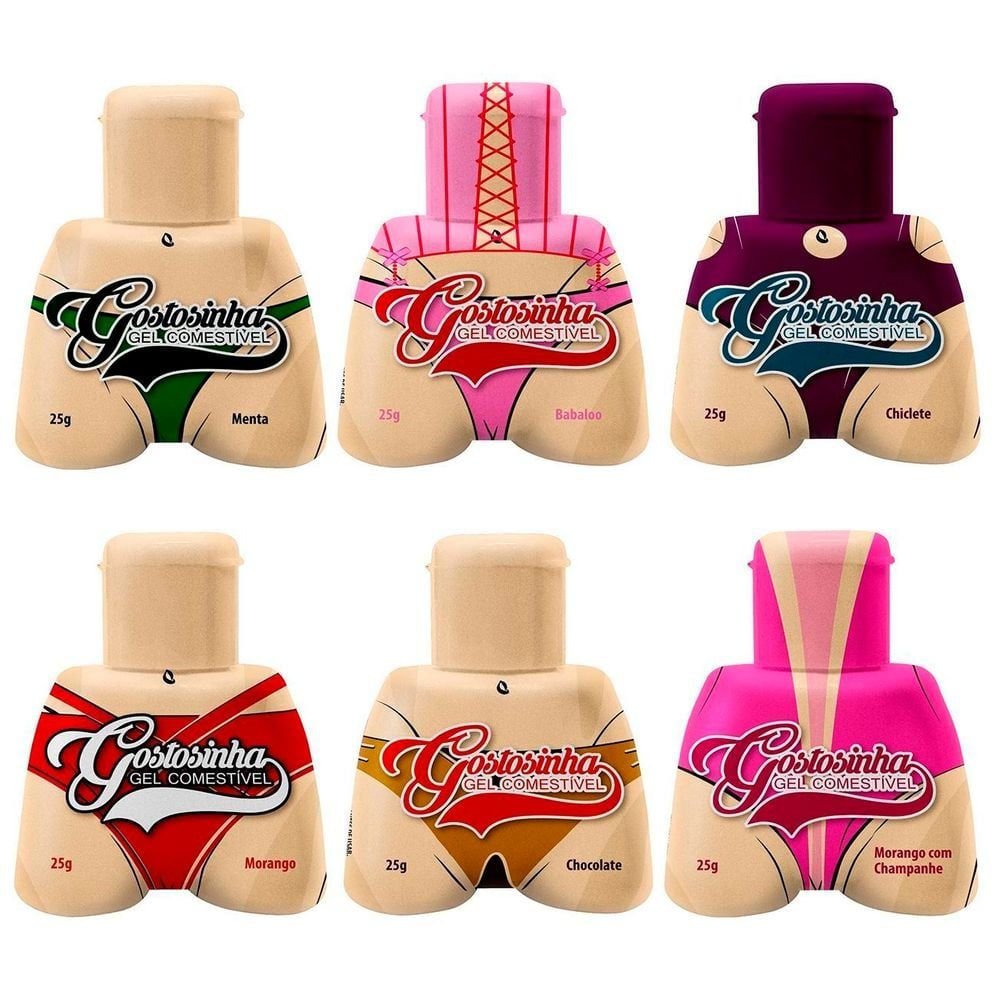 GEL COMESTÍVEL GOSTOSINHA 25G Gel Comestível para Sexo Oral conheça o sabor do prazer, é uma delícia bem Gostosinha HOT proporciona um quentinho na boca e na pele, nos sabores: Babaloo, Chocolate, Chiclete, Morango, Menta e Morango com Champanhe. GEL COMESTÍVEL GOSTOSINHA 25G