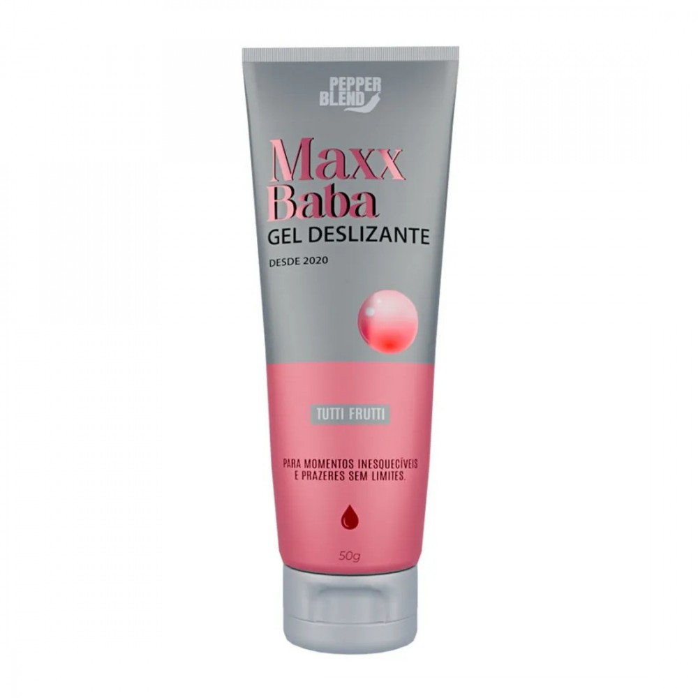 MAXX BABA LUBRIFICANTE 50GRS O Lubrificante Maxx Baba é um clássico na Pepper Blend, desde 2020, com seu aroma e sabor inconfundíveis. MAXX BABA LUBRIFICANTE 50GRS