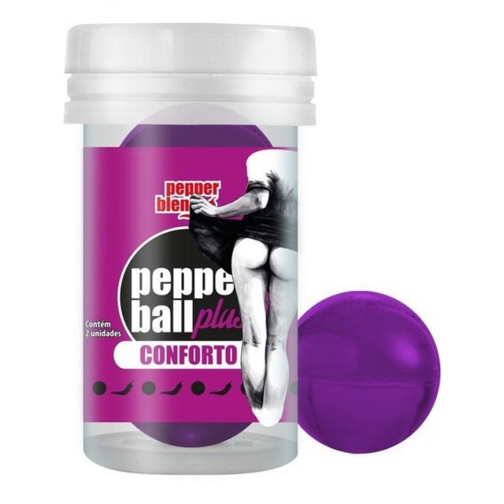 PEPPER BALL PLUS CONFORT C/2U Pepper Ball Plus Conforto Pepper BlendExplicação do produto:A Pepper Ball Conforto é um produto desenvolvido exclusivamente para as preliminares. PEPPER BALL PLUS CONFORT C/2U