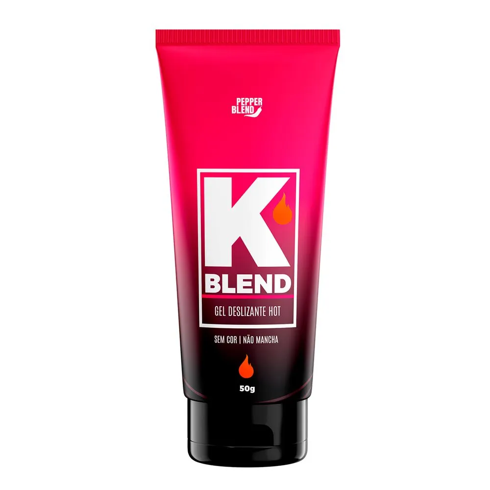 K BLEND HOT GEL DESLIZANTE 50GR Cada segundo que você passa dentro do quarto deve ser aproveitado da maneira mais intensa, pensando nisso a Pepper Blend trouxe o K Blend Hot, um Gel Deslizante com alta lubrificação e sensação de aquecimento, que proporcio K BLEND HOT GEL DESLIZANTE 50GR
