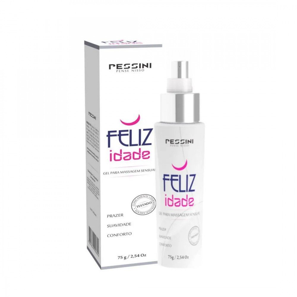 FELIZ IDADE LUBRIFICANTE INTIMO 75G Feliz Idade, é um lubrificante à base de água. FELIZ IDADE LUBRIFICANTE INTIMO 75G