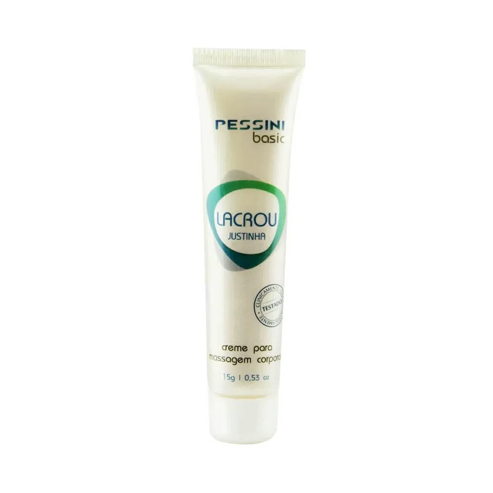 LACROU JUSTINHA GEL ADISTRIGENTE 15G Lacrou Justinha Creme Adstringente Feminino para Massagem Linha Basic 15g Pessini. LACROU JUSTINHA GEL ADISTRIGENTE 15G
