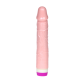 PRÓTESE REALÍSTICA DILDO 2 Vibrador Dildo Realístico em formato de pênis com glande definida e textura de veias salientes ao longo do corpo, possui 1 modo de vibração material macio que se assemelha a pele humana. PRÓTESE REALÍSTICA DILDO 2