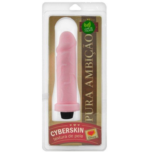 PRÓTESE VIBRADOR CYBER 18 X 5CM SEXY FANTASY - REF 101