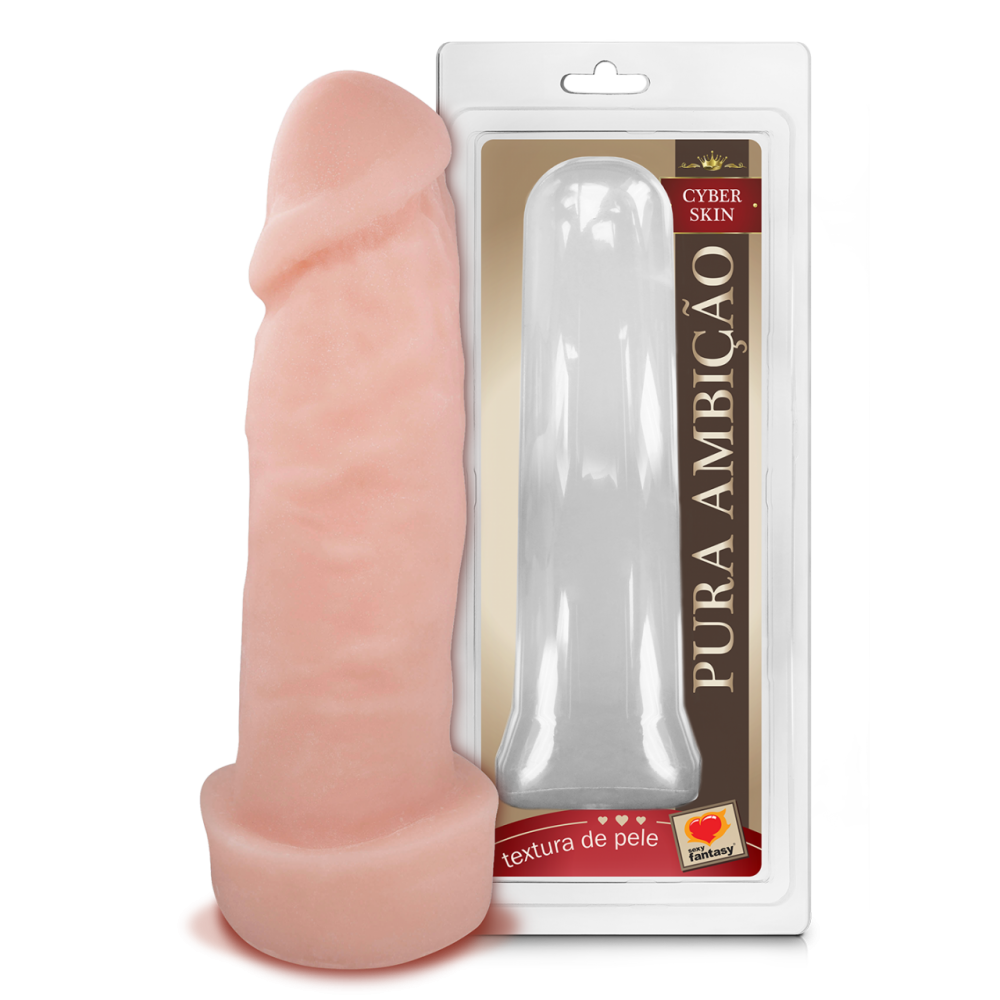 PROTESE REALISTICA CYBERSKIN 18 X 6CM DescriçãoPrótese realista feita de CyberSkin que é um material atóxico que imita a pele humana. PROTESE REALISTICA CYBERSKIN 18 X 6CM