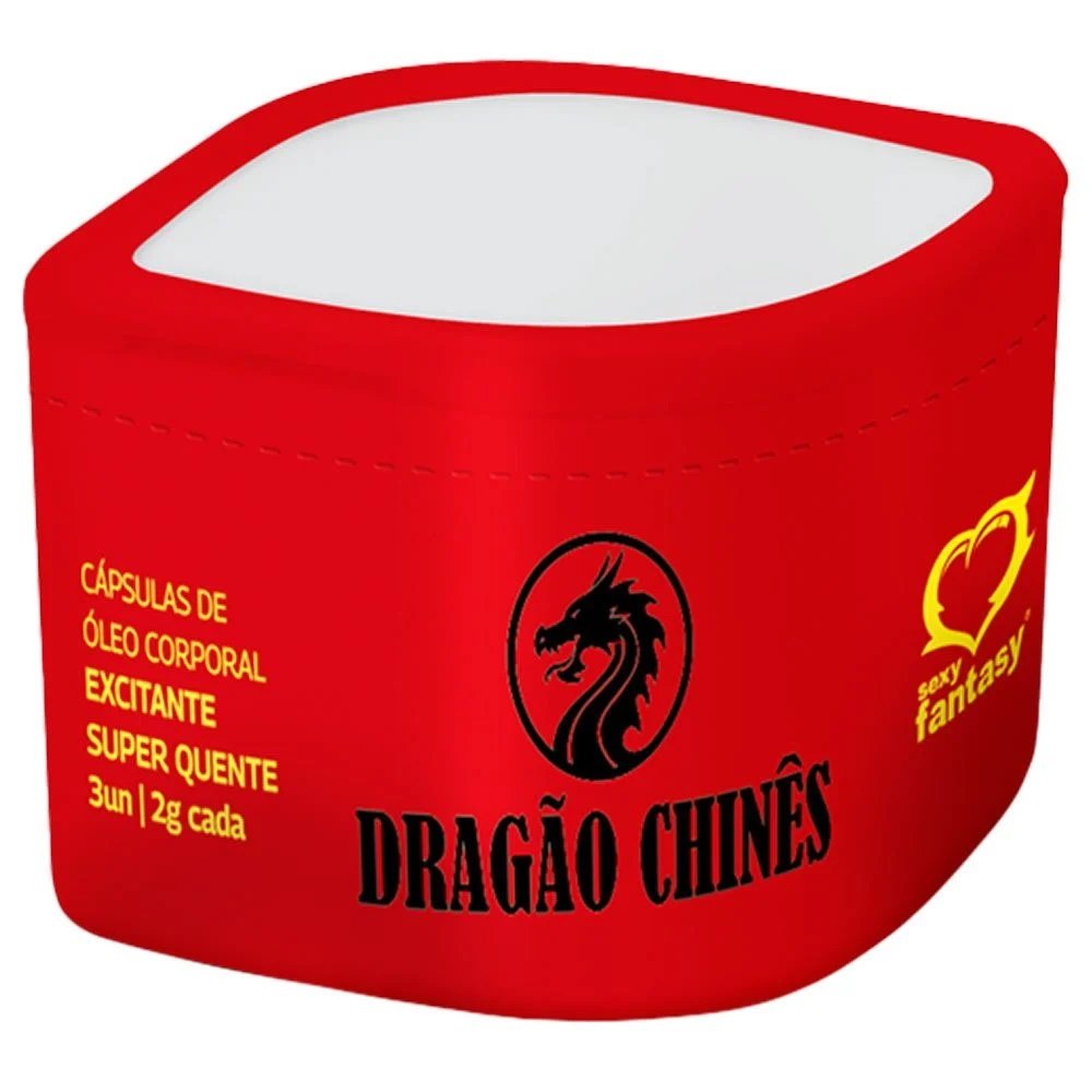 DRAGÃO CHINÊS BOLINHA QUE ESQUENTA 3G SEXY FANTASY O Dragão Chinês agora veio na versão bolinha para te deixar ainda mais doida (o), a bolinha possui ingredientes que deixarão as suas noites bem mais quentes, pois a sua principal função é esquentar e exci DRAGÃO CHINÊS BOLINHA QUE ESQUENTA 3G SEXY FANTASY