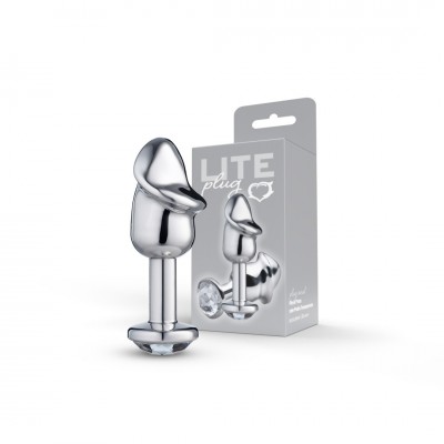PLUG ANAL Prótese METALIZADO COM PEDRA LINHA LITE