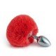 KIT RABO DE COELHO COM TIARA DE ORELHAS 7340 Plug Anal Rabo de Coelho em aço com formato cônico que facilita a penetração, produzido em aço inoxidável e polido a mão,com calda na base extremamente macia, similar a um rabo de raposa. KIT RABO DE COELHO COM TIARA DE ORELHAS 7340