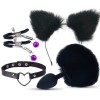 KIT RABO DE COELHO COM TIARA DE ORELHAS 7341