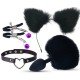 KIT RABO DE COELHO COM TIARA DE ORELHAS 7341 Plug Anal Rabo de Coelho em silicone com formato cônico que facilita a penetração, produzido em silicone,com calda na base extremamente macia, similar a um rabo de raposa. KIT RABO DE COELHO COM TIARA DE ORELHAS 7341