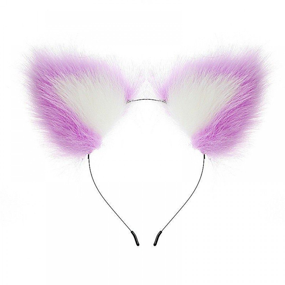 KIT RABO DE RAPOSA COM TIARA DE ORELHAS 7339 Kit - Rabo de Raposa com Tiara de Orelhas - Grampos para os seios em Metal e Gargantilha - SI Plug Anal Rabo de Raposa em aço com formato cônico que facilita a penetração, produzido em aço inoxidável e polido a KIT RABO DE RAPOSA COM TIARA DE ORELHAS 7339
