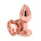 PLUG EM ACO CORAÇÃO P 7446 LARANJA Plug anal de coração, Luxo em aço inoxidável possui forma cônica e um detalhe extremamente lindo de pedra lapidada em formato de coração na sua base. PLUG EM ACO CORAÇÃO P 7446 LARANJA