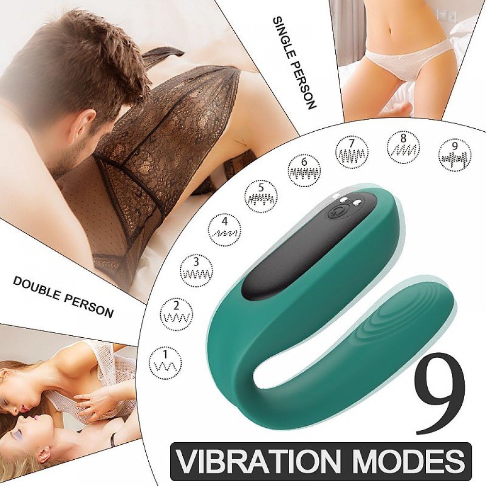 VIBRADOR DE CASAL COM CONTROLE BAUD 6916 Vibrador Formato de casal Estimulador de Ponto G e Clitóris. VIBRADOR DE CASAL COM CONTROLE BAUD 6916