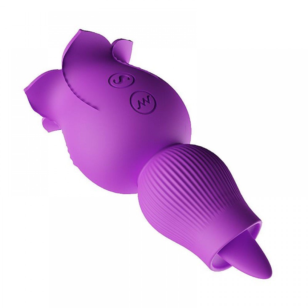 VIBRADOR DE CLITORIS COM PULSAÇÃO ROSA