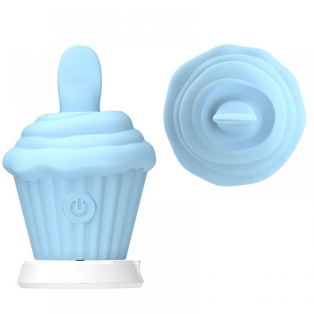 VIBRADOR DE CLITORIS CUPCAKE AZUL 7490 Vibrador de clitóris em formato de cupcake - Possui 10 Modos de estimulação, o produto é macio ao toque ergonômico,o que facilita o manuseio e a estimulação, trazendo uma sensação prazerosa do uso. VIBRADOR DE CLITORIS CUPCAKE AZUL 7490