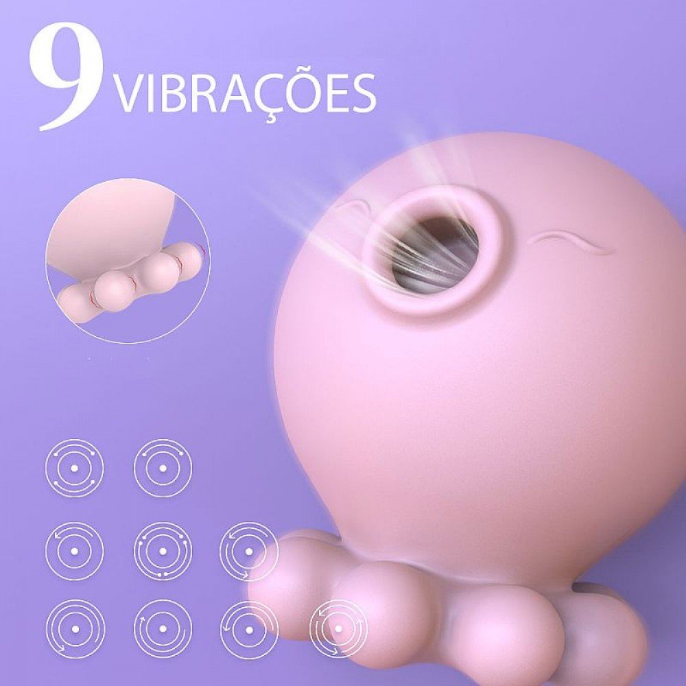 VIBRADOR DE CLITORIS KISS BABY 7498 Vibrador de Clitóris com pulsação - Possui 9 Modos de pulsação e 9 modos de vibrações. VIBRADOR DE CLITORIS KISS BABY 7498