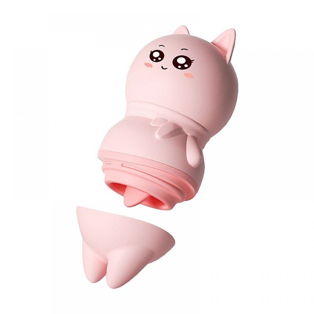 VIBRADOR GATINHo MAGIC 7286 Vibrador com Língua Estimulador de clitótis, 10 modos de vibrações, o produto é macio ao toque,composto por silicone na ponta e Corpo em Plástico, o que facilita o manuseio e a estimulação, trazendo uma sensação prazerosa do us VIBRADOR GATINHo MAGIC 7286