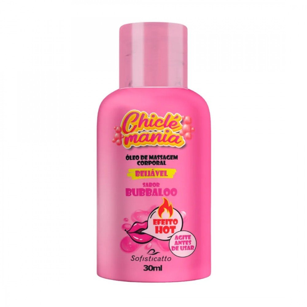 CHICLE MANIA OLEO BEIJAVEL HOT 30ML Pronta para marcar este noite na memória do seu par ? CHICLE MANIA OLEO BEIJAVEL HOT 30ML