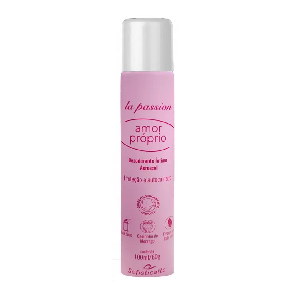 DESODORANTE AMOR PROPRIO O Amor Próprio da Sofisticatto é o desodorante íntimo perfeito para seu cuidado diário, delicado e especial. DESODORANTE AMOR PROPRIO