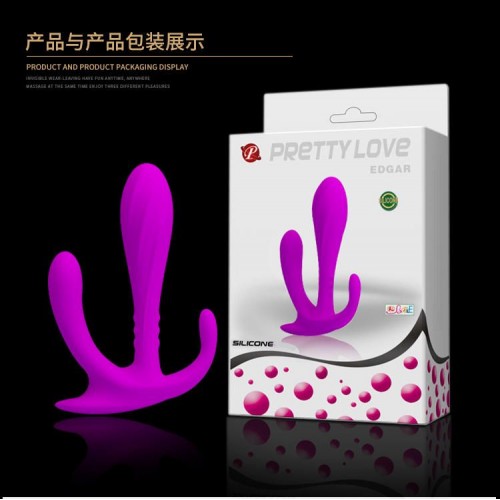  Plug Anal e Vaginal Com Estimulador - Pretty Love Edgar